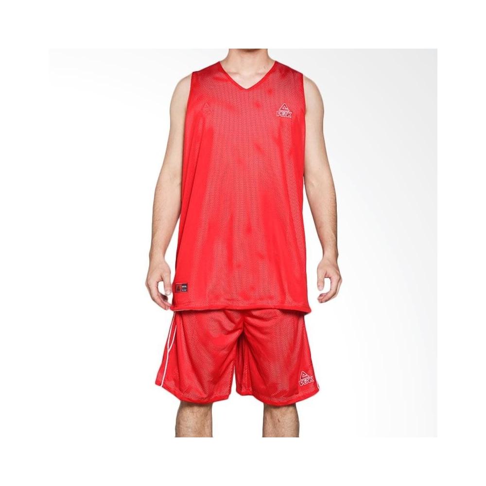PEAK Basketball MATCH REVERSIBLE SET (F751121) (bielo-červená)