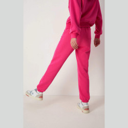 Champion Wmns Knitted Champion Logo Elastic Cuff Pants Pink