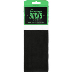 American Socks Back in Black - Glow in the dark - Mid High Black