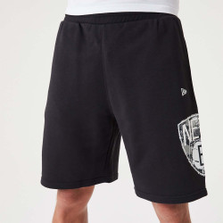 NEW ERA Brooklyn Nets NBA Team Logo Black Shorts Black