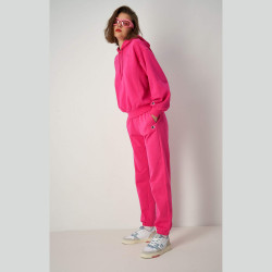 Champion Wmns Knitted Champion Logo Elastic Cuff Pants Pink