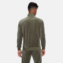 Fila Tegal Velvet Track Jacket Olive Night