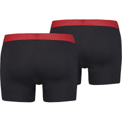 Levis Men Solid Basic Boxer (2-Pack) Black
