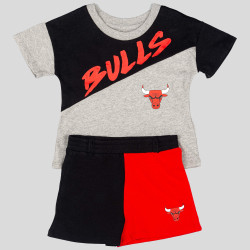 Outer Stuff Super Star Short Set Chicago Bulls Grey