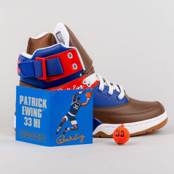 Ewing Athletics 33 HI WINTER x Snickers white/brown/royal/red