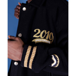 Sprayground Golden Tiger Varsity Black