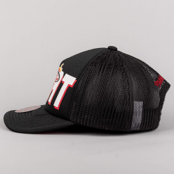 Mitchell & Ness NBA Billboard Trucker Snapback Hwc Miami Heat Black