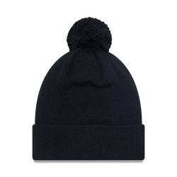 New Era MLB New York Yankees Metallic Pom Black Womens Bobble Knit Beanie Hat Black