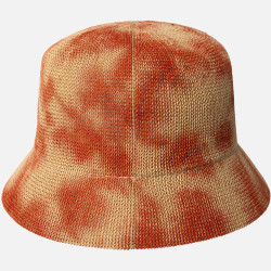 Klobúk KANGOL® TIE DYE KNIT BUCKET bledo hnedý