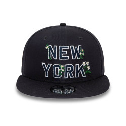 New Era MLB New York Yankees Flower Wordmark Black 9FIFTY Snapback Cap