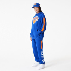 New Era NBA New York Knicks NBA Colour Block Blue Pullover Hoodie Blue