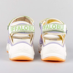 Buffalo Sandal Platform Binary 0 Lavender Multi