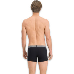 Levis Men Giftbox Stripes Logo Boxer Brief 3P Black / Grey