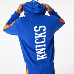 New Era NBA New York Knicks NBA Colour Block Blue Pullover Hoodie Blue