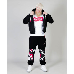 Sprayground Black Sg In My Teeth Scuba Fullzip Hoodie Black
