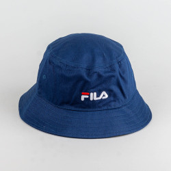 Fila BRUSQUE Bucket hat with linear logo Medieval Blue