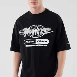 Tričko NEW ERA New York Yankees MLB Logo Graphic Black Oversized T-Shirt čierne