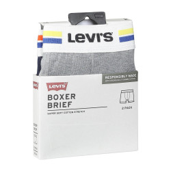 Levis Men Placed Sprtswr Logo Boxer Brief Org 2P Navy Combo