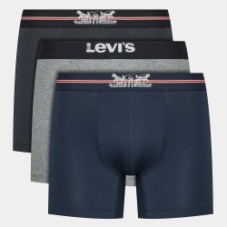 Levis Men Giftbox 2 Horse Pull Logo Boxer Brief 3P Navy/Grey/Black