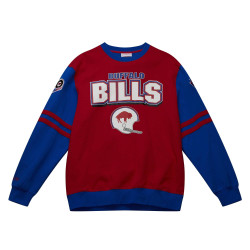 Mitchell & Ness NFL All Over Crew 2.0 BUFFALO BILLS Scarlet