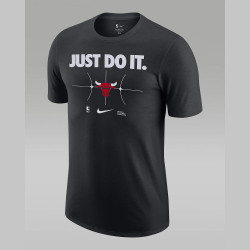 Nike Essential Nba Just Do It Ss Tee 8-20 Chicago Bulls Black