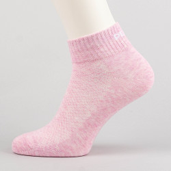 Peak Mideum Cut Socks Pink
