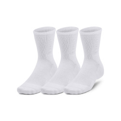 Under Armour UA 3-Maker 3pk Mid-Crew White