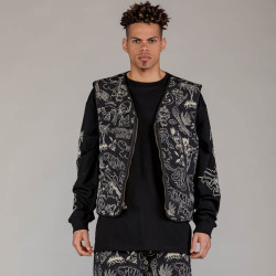 Grimey Wear The Toughest Quilted Vest Orange
