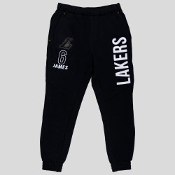 OUTER STUFF OFF COURT FLEECE KNIT JOGGER P LOS ANGELES LAKERS - LEBRON JAMES BLACK/WHITE