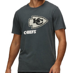 Re:Covered NFL Monochrome Logo T-Shirt Kansas City Chiefs Washed Black