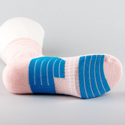 Peak Big Triangle 3 Basketball Socks Pink