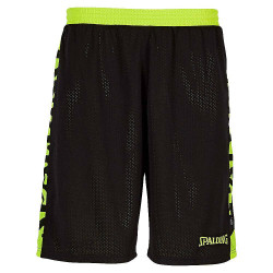 Spalding Essential Reversible Shorts Black/Neon Yellow