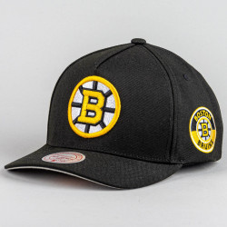 Šiltovka Mitchell & Ness Boston Bruins NHL Double Clutch Pro Snapback čierna