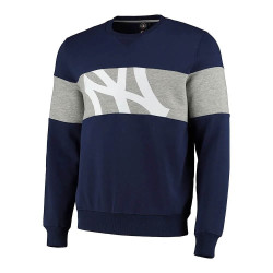 Majestic MLB Pannelled Crew Neck Sweatshirt New York Yankees Navy