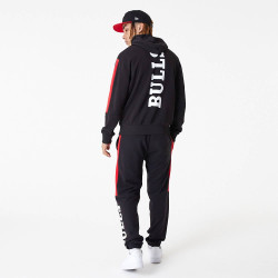 New Era NBA Chicago Bulls NBA Colour Block Black Pullover Hoodie Black