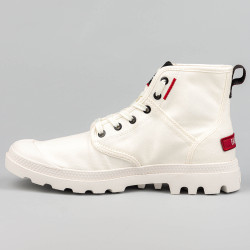 Palladium Pampa Hi Patch Star White