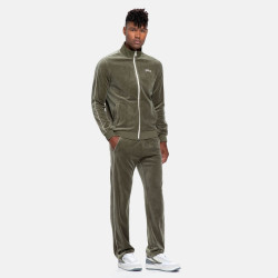 Fila Tegal Velvet Track Jacket Olive Night