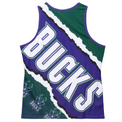 Mitchell & Ness NBA Jumbotron 2.0 Sublimated Tank MILWAUKEE BUCKS GREEN / PURPLE