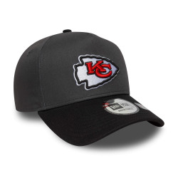 Šiltovka New Era Kansas City Chiefs NFL Charcoal 9FORTY E-Frame Adjustable Cap tmavošedá