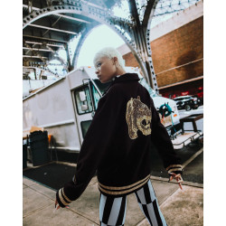 Sprayground Golden Tiger Varsity Black