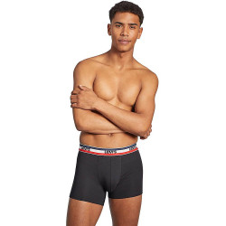 Levis Men Sprtswr Logo Boxer Brief 3P Green / Grey / Navy