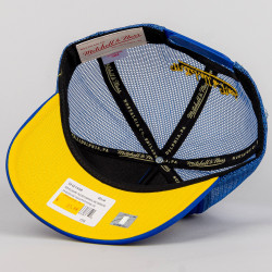 Mitchell & Ness NBA Billboard Trucker Snapback Hwc Golden State Warriors Blue