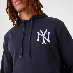NEW ERA New York Yankees MLB Drip Logo Navy Pullover Hoodie Blue
