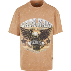 Karl Kani Small Signature Washed Eagle Tee sand