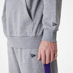 New Era NBA LA Lakers NBA Colour Block Grey Pullover Hoodie Grey