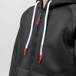 Sprayground Black Sg In My Teeth Scuba Fullzip Hoodie Black