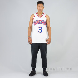 MITCHELL & NESS NBA AUTHENTIC JERSEY PHILADELPHIA 76ERS 2001-02 / ALLEN IVERSON WHITE