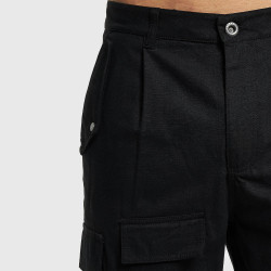 Sean John SJ Script Logo Mulitpocket Cargopants - black