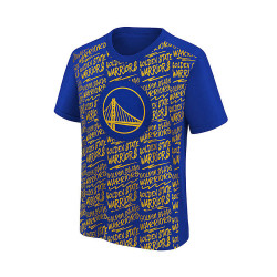 Outer Stuff Exemplary Ss V-Neck Tee Golden State Warriors Blue/Yellow