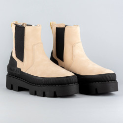 Buffalo Raven Chelsea Cream/Black
